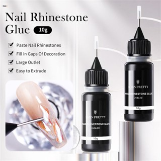 10g กาวติดเล็บ Rhinestone สำหรับติด Rhinestone กาวติดเล็บแบบใส Soakable Nail Art Gel Varnish nuuo