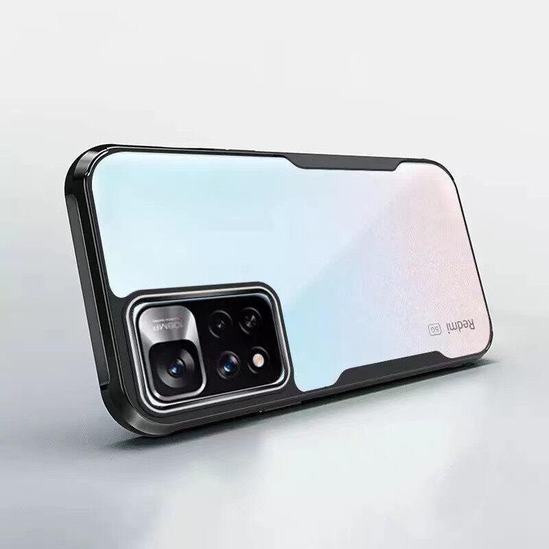 เคส Xiaomi Redmi Note11Pro เคสเสี่ยวมี่ ขอบดำหลังใส เคสกันกระแทก เคสนิ่ม TPU Case