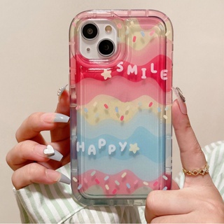 เคสนิ่มทีพียู For iPhone 14 11 13 12 Pro Max 6 7 8 Plus X XR XS Max SE 14Plus เคสนิ่มใสถุงลมนิรภัยกันกระแทกการ์ตูนน่ารัก