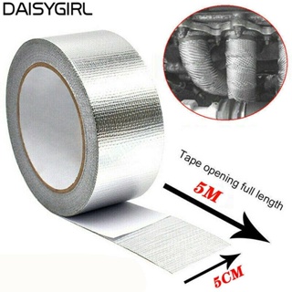 【DAISYG】Exhaust Pipe Insulation Tape 100% Brand New 5M*5cm High Quality Silver