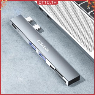 ✾ออตโต้✤【คุณภาพสูง】อะแดปเตอร์ Essager USB เป็น Type C 5-in-1 สําหรับ MacBook Pro Air 2018-2022 UK