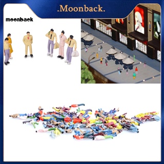 &lt;moonback&gt; โมเดลฟิกเกอร์ รูปตึกอาคาร หลากสีสัน 100 ชิ้น ต่อชุด