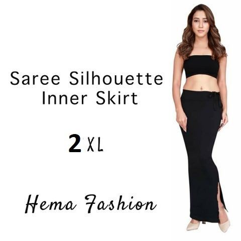 Saree Shapewear 2xl Saree Inner Skirt Stretching Saree Silhoutte Petticoat เกรด A Hemaa
