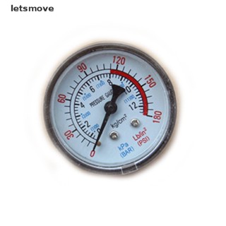 [letsmove] เครื่องวัดความดันไฮดรอลิค คอมเพรสเซอร์แอร์ 0-180PSI 0-12Bar [TH]