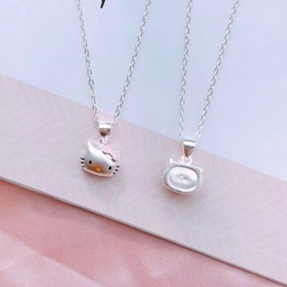 Cartoon kitten necklace girls new fashion cute baby girl anime jewelry animal necklace pendant women