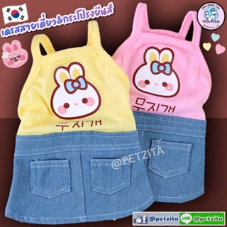 🇹🇭พร้อมส่ง🇹🇭🍓🐰🇰🇷 เดรสเกาหลีสุดน่ารัก 💗 for pet เสื้อสุนัข ชุดหมา ชุดแมว