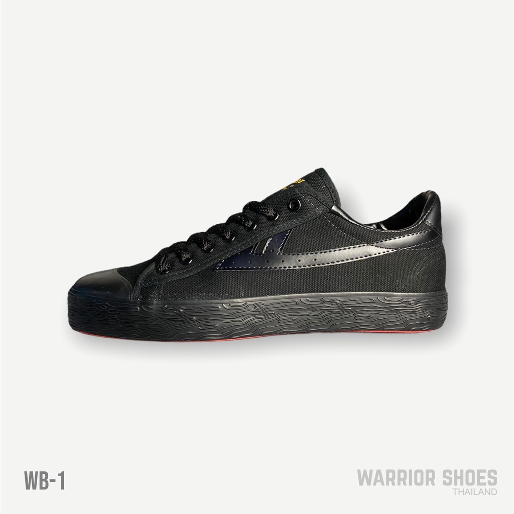 💛New💼Warrior shoes รองเท้าผ้าใบ รุ่น WB-1 สี Black