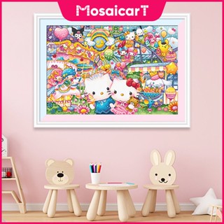 [MA] ใหม่ ชุดงานปักครอสสติตช์คริสตัล รูปการ์ตูน hello kitty Kulomi สําหรับห้องนอนเด็ก