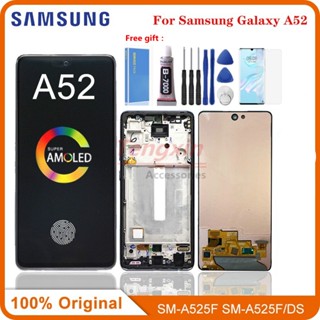 อะไหล่หน้าจอสัมผัสดิจิทัล LCD สําหรับ Samsung Galaxy A52 4G A525 A525M A525F/DS