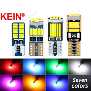 Kein T10 ไฟ Led W5W WY5W ไฟโดม 4014 15SMD 194 168 501 ที่จอดรถ ไฟหรี่ด้านข้าง หลอดไฟ Led หลอดไฟป้ายทะเบียน กระเป๋า ช่องภายใน รถจักรยานยนต์อัตโนมัติ