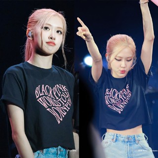 เสื้อยืดแขนสั้น คอกลม ผ้าฝ้ายแท้ พิมพ์ลายตัวอักษร Park Chae Young แฟชั่นฤดูร้อน สําหรับผู้หญิง