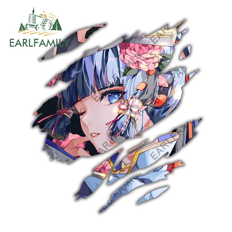 Earlfamily สติกเกอร์ กันน้ํา กันรอยขีดข่วน ลายดอกไม้ 13 ซม. สําหรับติดตกแต่งรถยนต์ สเก็ตบอร์ด แล็ปท็อป กระเป๋าเดินทาง