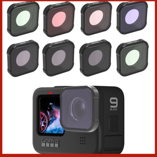 ฟิลเตอร์เลนส์กล้อง CPL UV ND 8 16 32 สีแดง อุปกรณ์เสริม สําหรับ GoPro Hero 9 Black 10 11 11