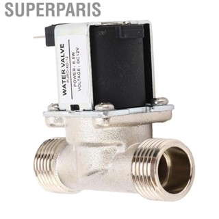 Superparis Inlet Outlet Solenoid Valve  Normally Closed G1/2 Male Thread Copper Coil Compact Size DC12V Solenoid Valve  for Drinking Fountain