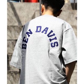 เสื้อยืดแขนสั้น ผ้าฝ้าย พิมพ์ลายโลโก้ BEN DAVIS สําหรับผู้ชาย