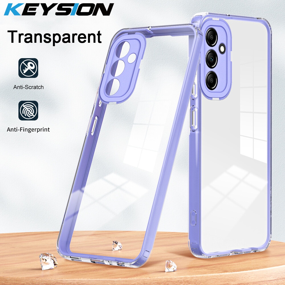 Keysion เคสโทรศัพท์มือถือ TPU PC แบบใส กันกระแทก สําหรับ Samsung A54 A34 A14 5G A14 LTE A13 5G Galaxy A04S