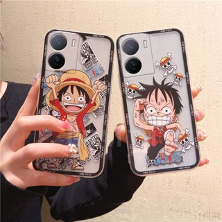 ใหม่ เคสโทรศัพท์มือถือแบบนิ่ม ใส ลายการ์ตูนลูฟี่น่ารัก แฟชั่น สําหรับ VIVO iQOO Z7 5G iQOO Z7x 5G 2023 iQOOZ7 iQOOZ7x