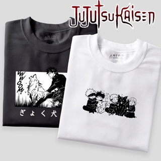 แนวโน้ม เสื้อยืด ◇♕♝Jujutsu Kaisen เสื้อยืดอะนิเมะ Megumi Fushiguro เรียกเสื้อยืดแขนสั้นผ้าฝ้าย Unisex