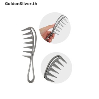 Goldensilver หวีพลาสติก ซี่กว้าง สีเงิน สําหรับร้านทําผม