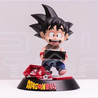 ส่งฟรี พร้อมส่ง โมเดลฟิกเกอร์ ดราก้อนบอล Grab Goods King Street Wear Childhood Goku Goku GK บรรจุกล่อง