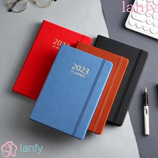 LANFY 2023 Notebook Portable Student Weekly Planner Journal Calendar Schedules Organizer Office School Agenda Planner
