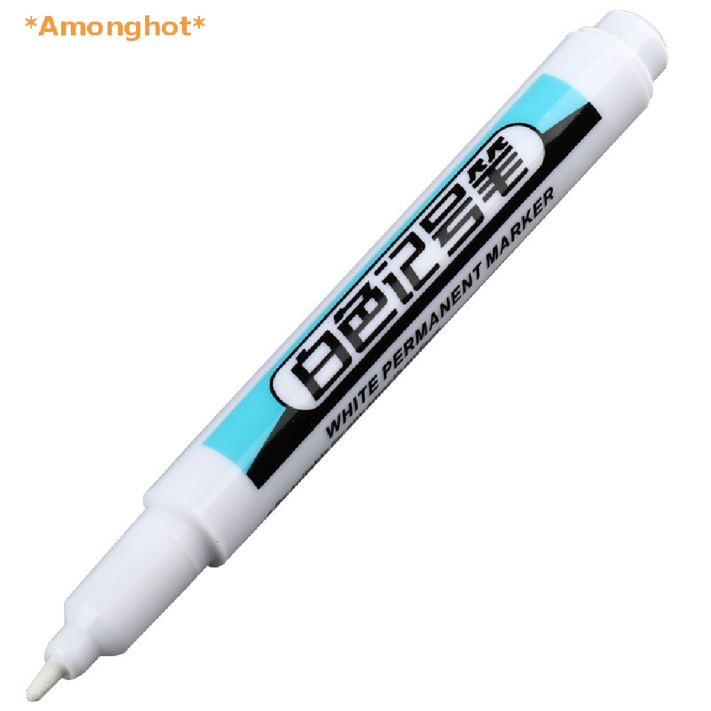 Amonghot> ปากกามาร์กเกอร์ กันน้ํา สีขาว 0.7 1.0 2.5 มม. สําหรับทาสียางรถยนต์