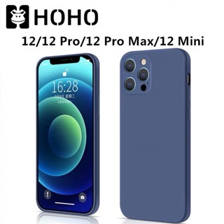 T🇹🇭HOHO เคสใช้สำหรับไอโฟน เคสขอบเหลี่ยม ใช้สำหรับ iPhone 12 Pro 12 Pro Max 12 Mini  Case เคสซิลิโคนแบบอ่อน เคสซิลิโคน