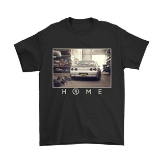 JKRเสื้อยืดผ้าฝ้ายพิมพ์ลาย Yuanl5 [พร้อมส่ง] เสื้อยืดแขนสั้น พิมพ์ลาย Nissan Skyline Home Jdm R32 พลัสไซซ์ ของขวัญวันเกิ