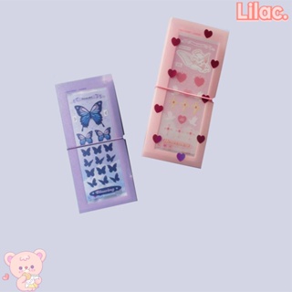 Lilac โฟลเดอร์สติ๊กเกอร์ใส 30 ช่องสําหรับใส่จัดเก็บบัตรไอดอลการ์ดรูปภาพ