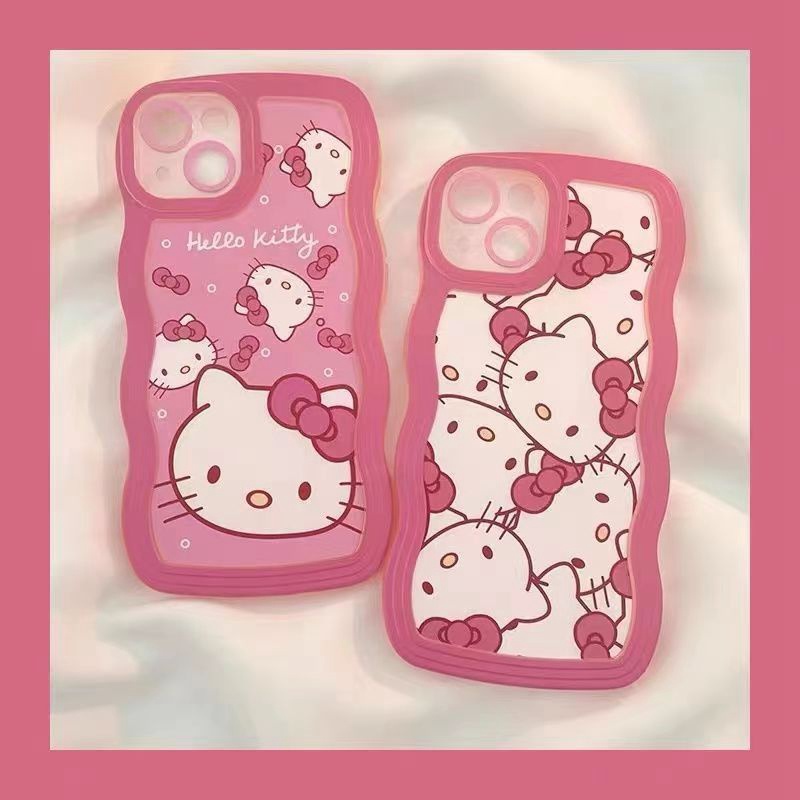 เคสโทรศัพท์มือถือแบบนิ่ม TPU ใส ลายคิตตี้น่ารัก สําหรับ iPhone 6 Plus 6S Plus 7 Plus 8 Plus XR X XS XS Max 11 Pro Max