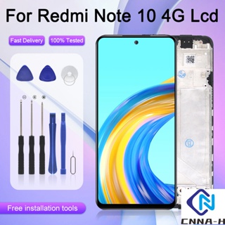 Catteny หน้าจอสัมผัส Lcd ดิจิไทเซอร์ พร้อมกรอบ สําหรับ Xiaomi Redmi Note 10 4G Redmi Note 10S