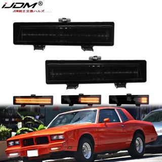 Ijdm ไฟเลี้ยว LED DRL สีขาวอําพัน แบบเปลี่ยน สําหรับ 1981-1988 Chevrolet Monte Carlo SS OEM 919025 919026