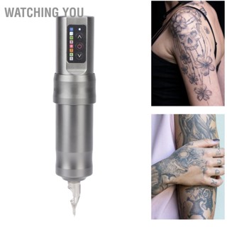 Watching You เครื่องสักไร้สาย 2 in 1 อลูมิเนียมอัลลอยด์มอเตอร์หมุนเครื่องสัก Shader Liner Tattoo Machine