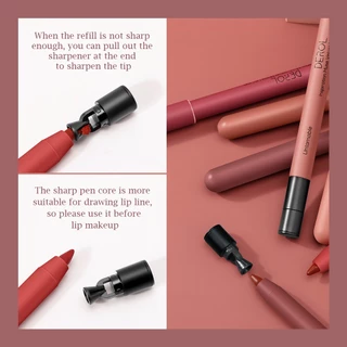 Inspired Muse Mist Velvet Lipliner กันน้ํา ติดทนนาน ลิปสติก ปากกา 8 สี กํามะหยี่ แมตต์ ดินสอเขียนขอบปาก คอนทัวร์ ลิป เครื่องสําอางสําหรับผู้หญิง