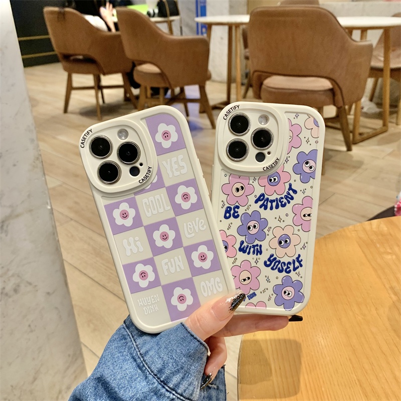 เคสโทรศัพท์มือถือนิ่ม ลายดอกไม้หน้ายิ้ม สําหรับ Huawei P30 PRO P20 lite P40 PRO y7 PRO 2019 Y9 prime