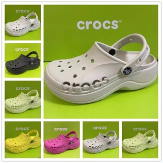 รองเท้าแตะ Crocs พื้นหนา ลายน่ารัก สไตล์สปอร์ต สําหรับผู้หญิง [206750]