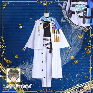 NIJISANJI Ike Eveland cosplay Costume Suit Luxiemike Vtuber Virtual Anchor cos Clothing 彩虹社 虚拟主播Luxiemike艾克伊费兰