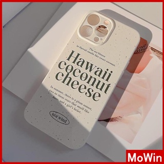 Mowin - เข้ากันได้สำหรับ เคสไอโฟน เคสไอโฟน11 เคส iphone 11 สำหรับ iPhone 14 Pro Max เคสไอโฟนครีมเคสนิ่มเคลือบมัน TPU กันกระแทกฝาครอบกล้องตัวอักษรป้องกันง่ายเข้ากันได้กับ iPhone 13 Pro max 12 Pro Max 11 xr xs max 7Plus 8Plus