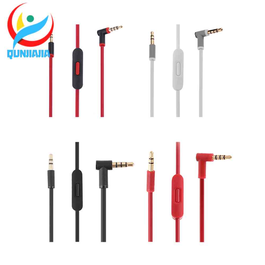 สายเคเบิ้ลหูฟัง 3.5 มม. 2 Male Heads สําหรับ Beats Solo HD Studio Pro Mixr