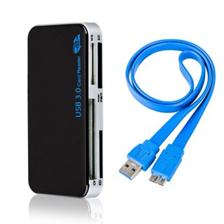 USB 3.0 All-in-1 Compact Flash Multi Card Reader Adapter 5Gbps เครื่องอ่านการ์ด USB ความเร็วสูงสำหรับ TF Secure Digital Cards