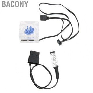 Bacony PC Water Flow Meter Indicator  Beautiful Water Cooling Flow Meter Indicator G1/4 Thread Silicone Sealing Rings 3 Way  for