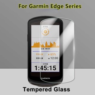 ฟิล์มกระจกนิรภัยกันรอยหน้าจอ GPS 2.5D 9H ใส สําหรับ Garmin Edge 1040 1030 1000 820 130 520 Plus 1 2 3 5 ชิ้น