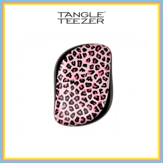 TANGLE TEEZER หวี แทงเกิ้ล ทีเซอร์ COMPACT STYLER  PINK LEOPARD