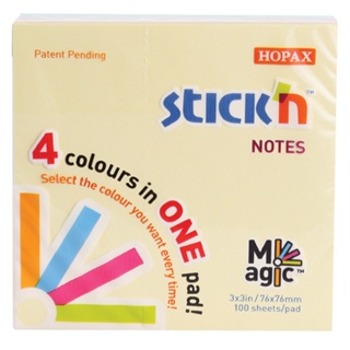 StickN กระดาษโน้ต 3x3 นิ้ว รุ่น 21574 สีพาสเทล คละสี