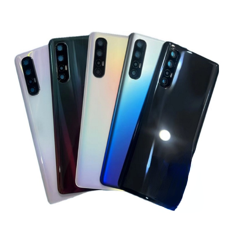 สําหรับ OPPO Reno 3 Pro 5G 6.5" ซ่อมฝาครอบแบตเตอรี่กระจกเปลี่ยนประตูหลังโทรศัพท์ด้านหลังเคสพร้อมเลนส์กล้อง