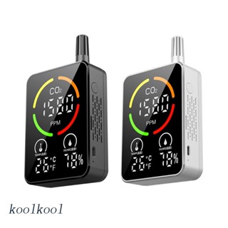 Kool เซนเซอร์วัดอุณหภูมิความชื้นดิจิทัล คาร์บอนไดออกไซด์ NDIR IAQ CO2 แบบพกพา IAQ