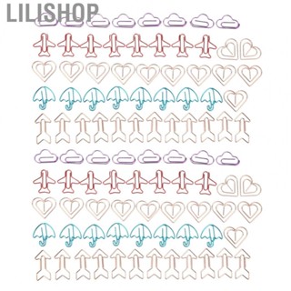 Lilishop Cute Paper Clips  4 Boxes Assorted Styles Small Paper Clips  for School