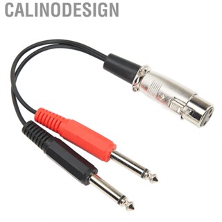 Calinodesign Dual /4Inch Male To XLR Female Y Splitter  Cable Microphone Converter