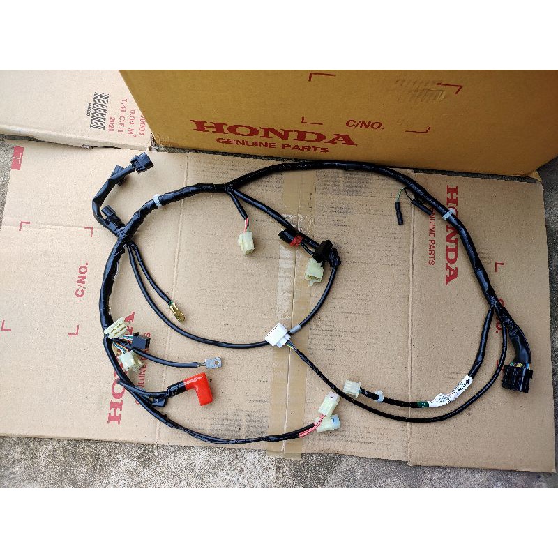 32100-KYZ-T60ชุดสายไฟแท้เวฟ125i(ปลาวาฬ )ปี2012-17,รุ่นสตาร์ทเท้า,1ชุด ราคา ถูกที่สุด ดีลบีเคเค