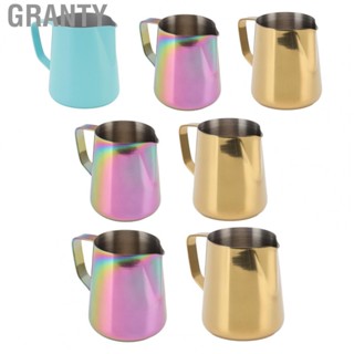 Granty Coffee Frothing Pitcher  Beautiful Appearance Safe  Frothing Pitcher Stainless Steel  for Cafe